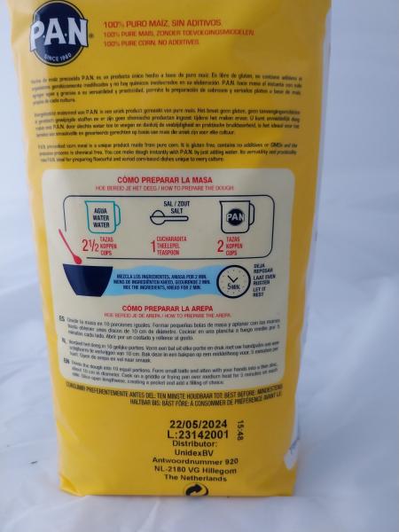 PAN vorgekochtes weißes Maismehl BLANCO 1kg Nettogewicht